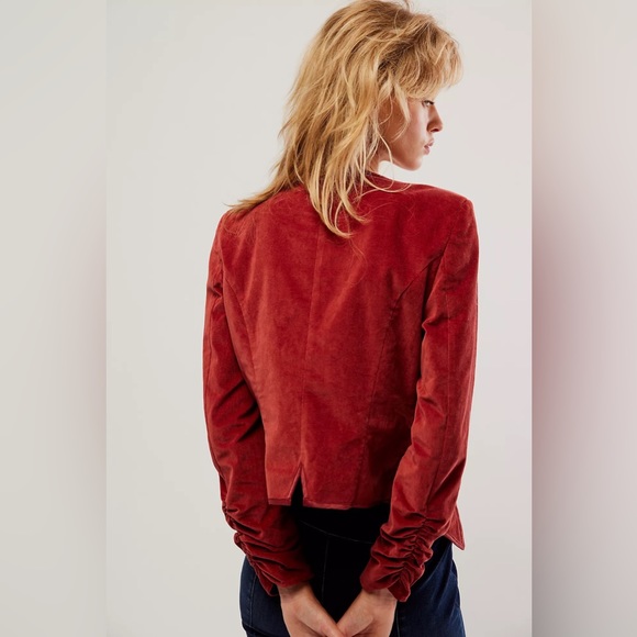 FREE PEOPLE Velvet BECKY Button Up Jacket NWT - Picture 3 of 3